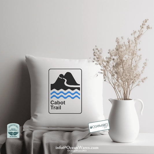 Cabot Trail Throw Pillow from the Nova Scotia Scenic Route Collection,