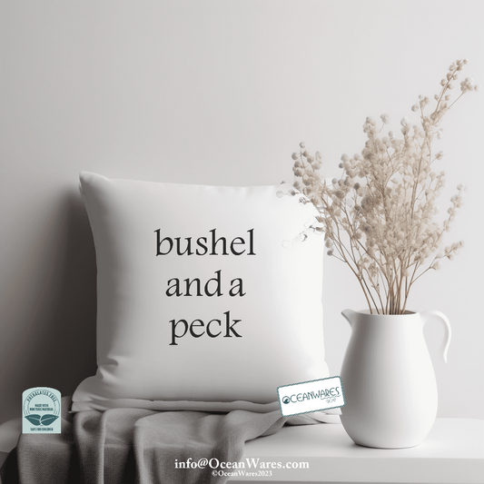 Bushel and a Peck Throw Pillow from the Simple Statements Collection, Elevate your Warmth,