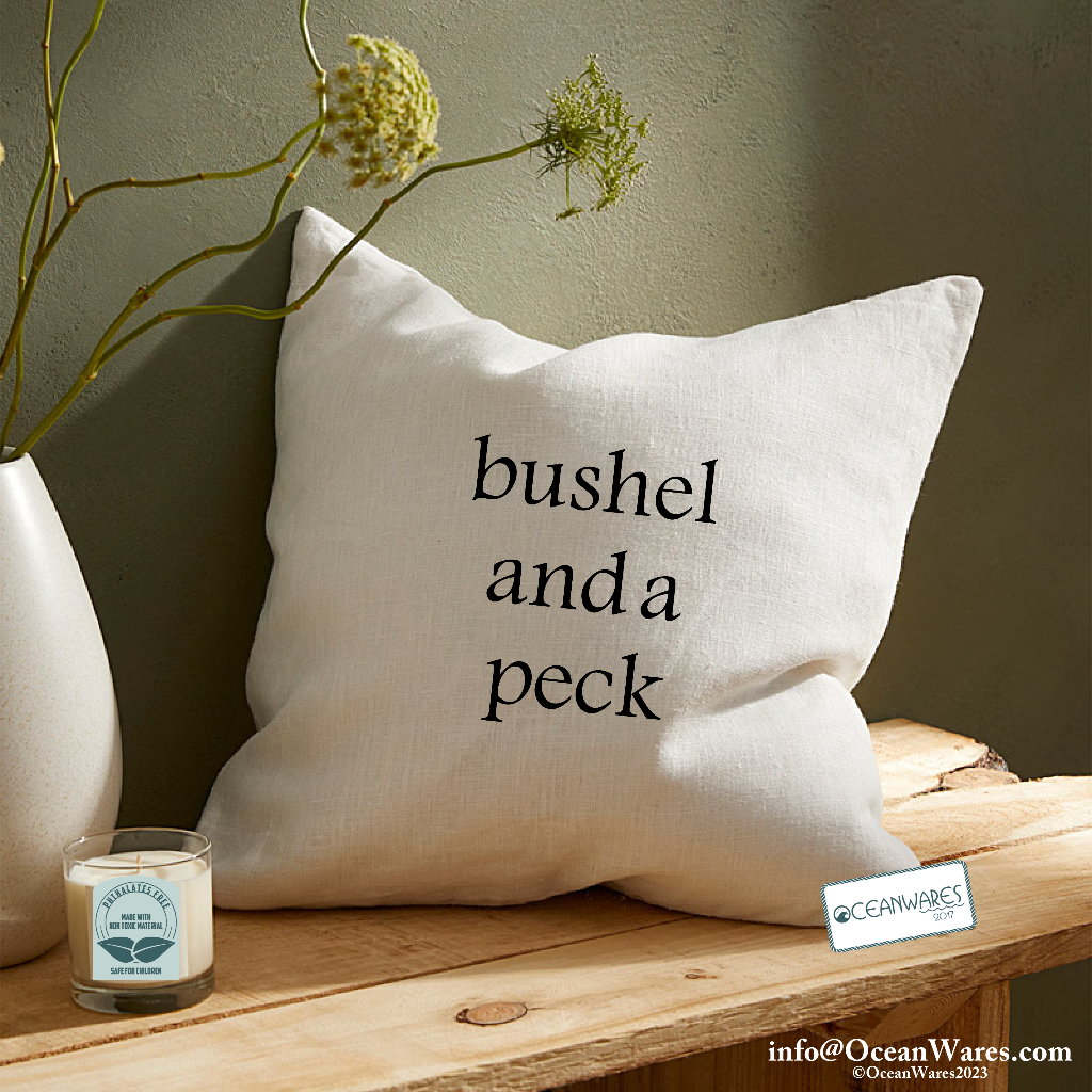Bushel and a Peck Throw Pillow from the Simple Statements Collection, Elevate your Warmth,