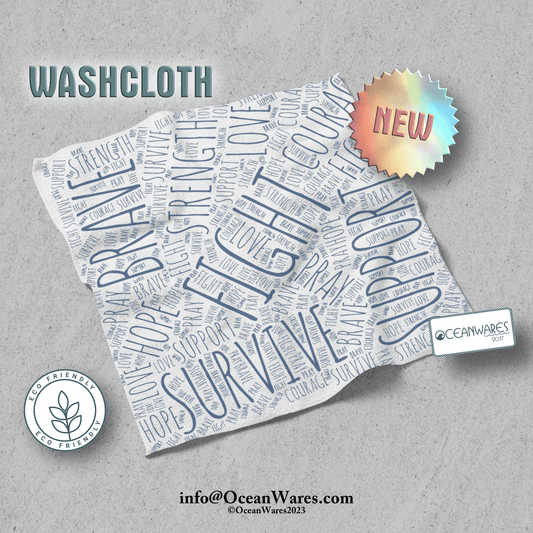 Inspirational Washcloth for Cancer Warriors - Comfort and Empowerment in Every Use.