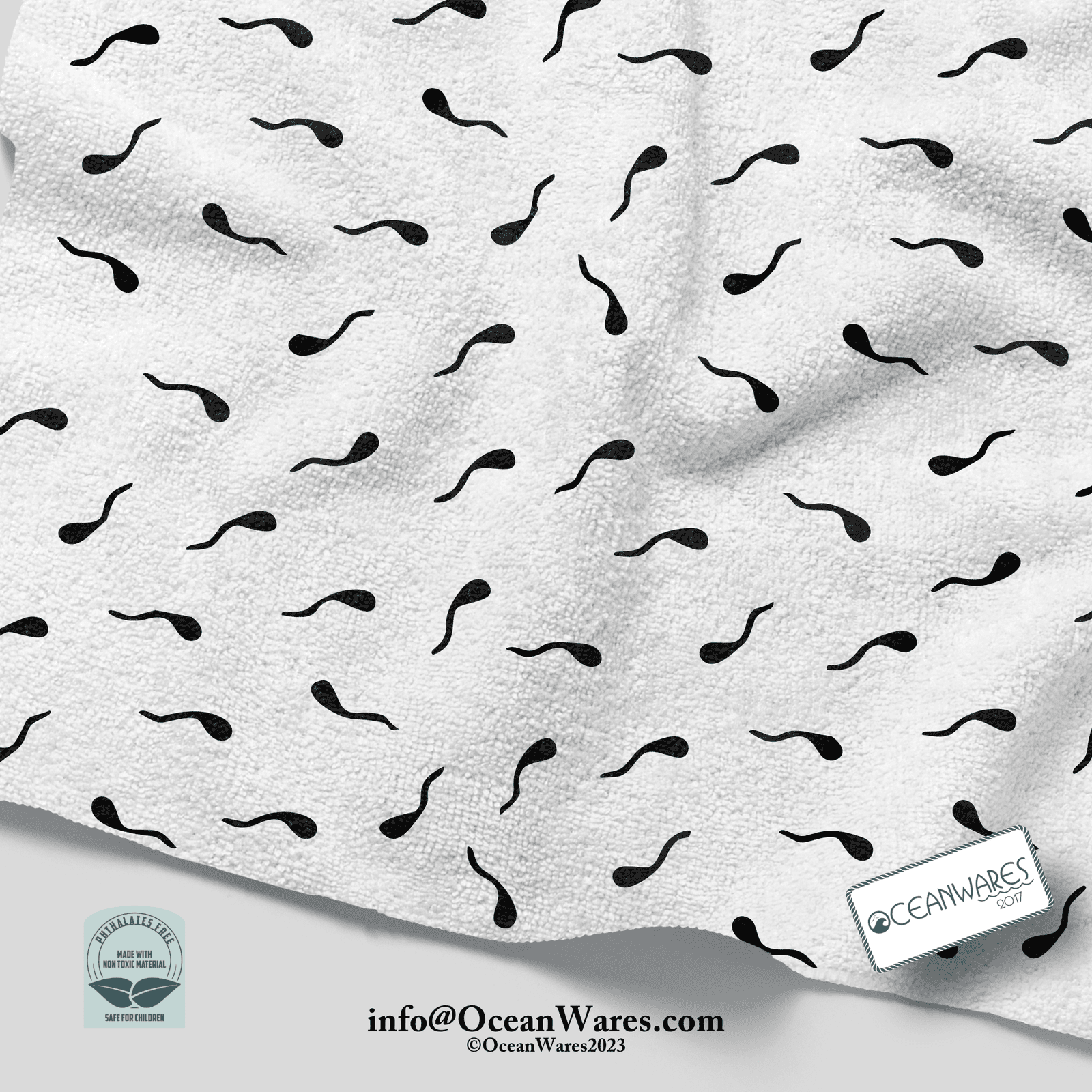 Sperm from the Cheeky Clean Washcloth Collection, Body Empowerment, Hand-Drawn Line Art,