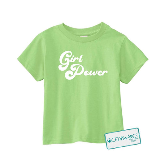 Girl Power Toddler Tee, Embrace Retro Empowerment.