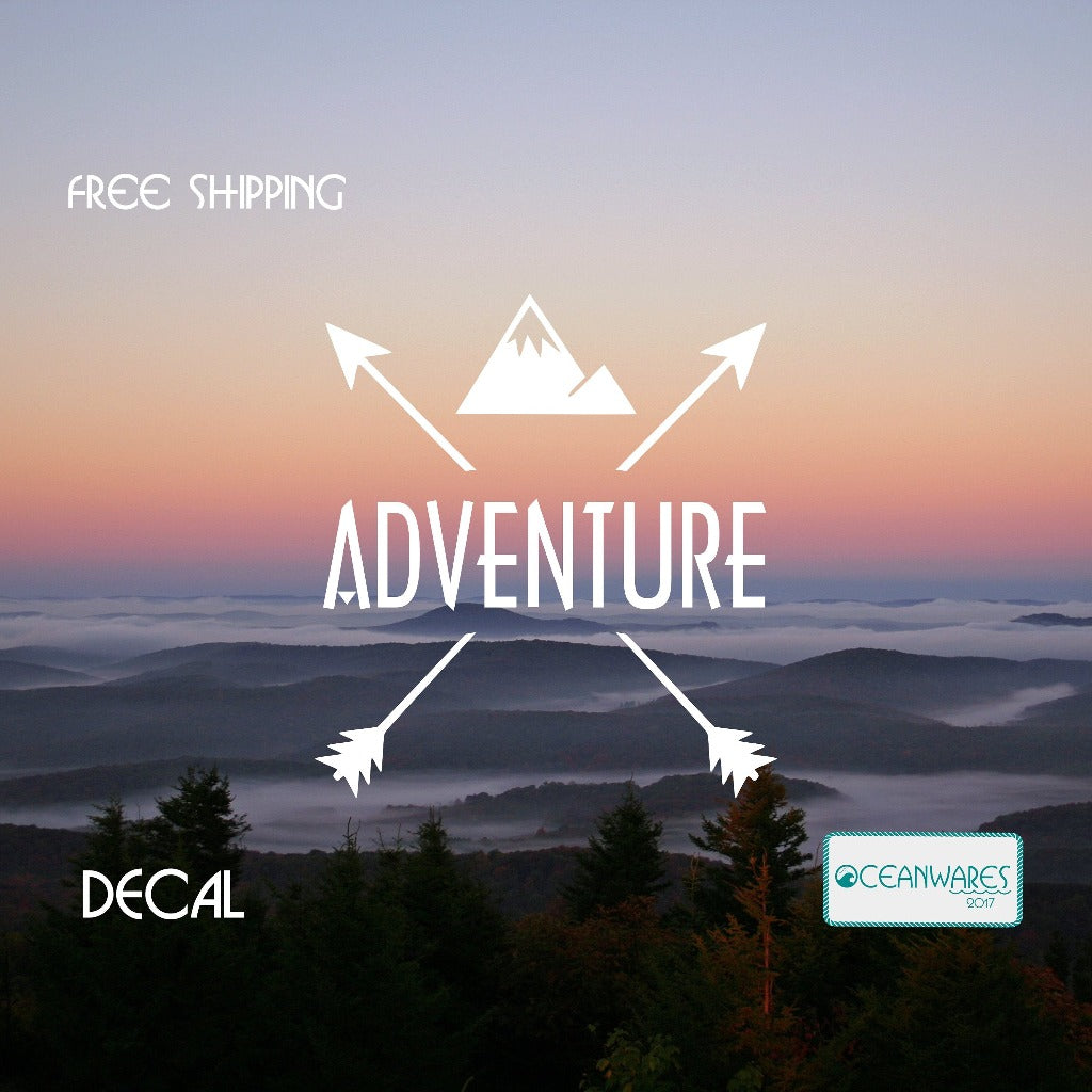 Adventure Mountains Decal
