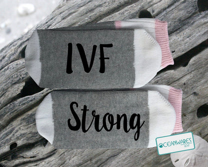 IVF Strong, SUPER SOFT NOVELTY WORD SOCKS.