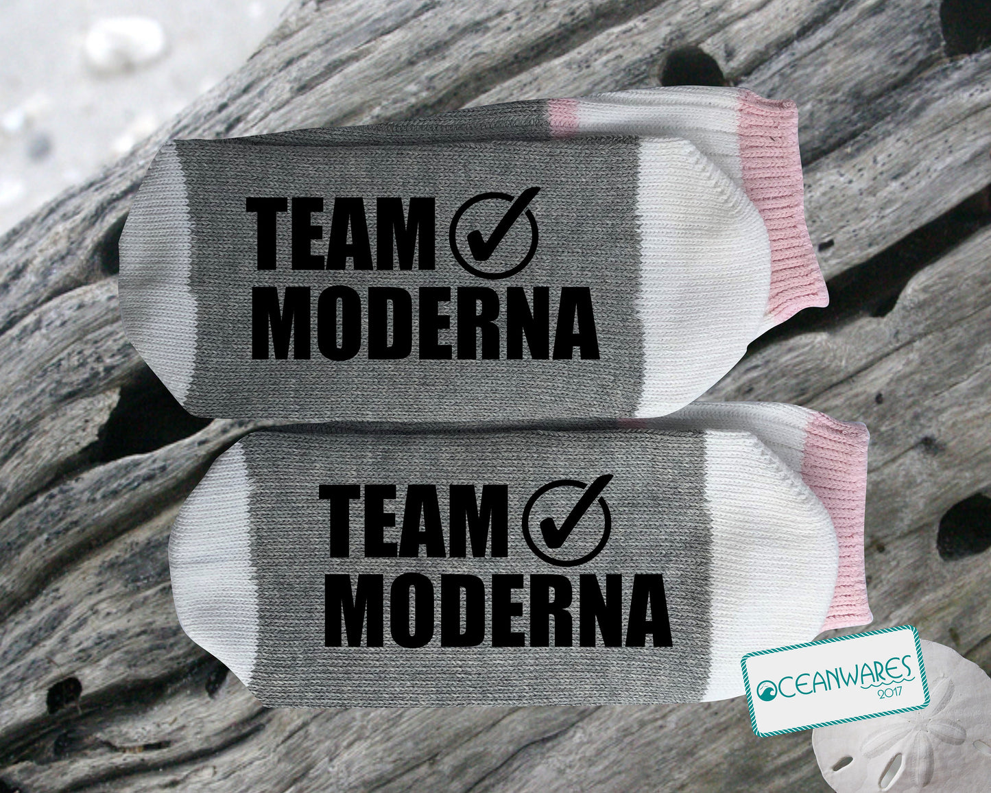 Team Moderna, SUPER SOFT NOVELTY WORD SOCKS.