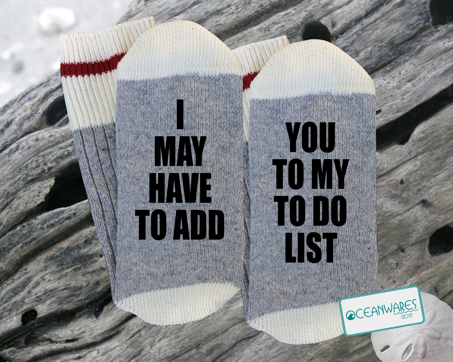 Couple gift, I may have to add you to my to do list,  SUPER SOFT Novelty Word Socks.