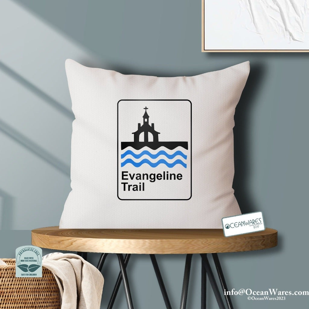 Evangeline Trail Throw Pillow from the Nova Scotia Scenic Route Collection,