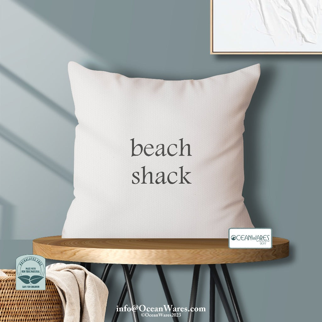 Beach Shack Throw Pillow from the Simple Statements Collection, Elevate your Relaxation,